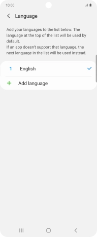 Press Add language.