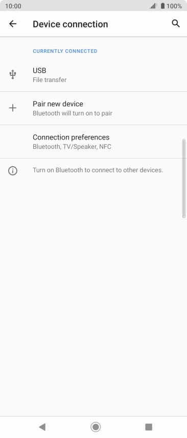 Press Connection preferences.