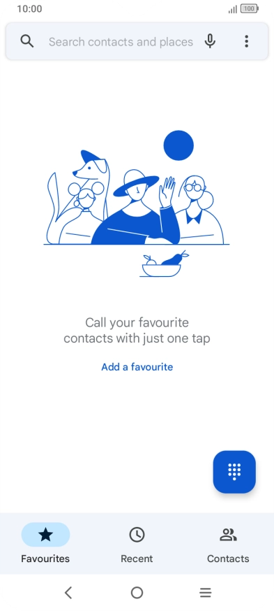 Press the menu icon.