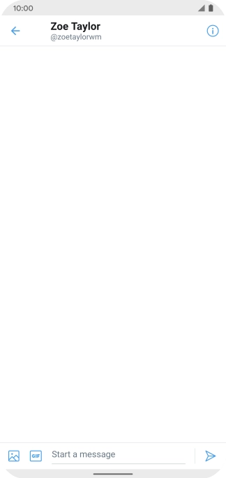 Press the text input field.