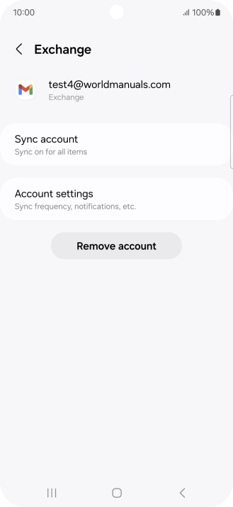Press Account settings.