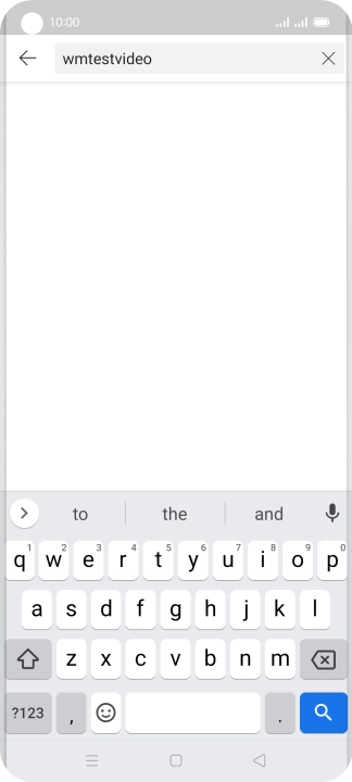 Key in the required search word and press the search icon.