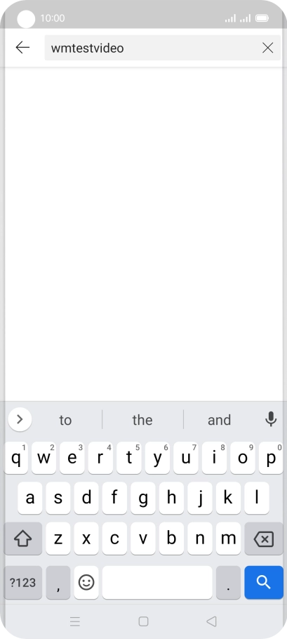 Key in the required search word and press the search icon.