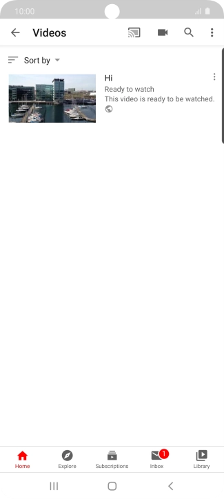 Press the search icon.