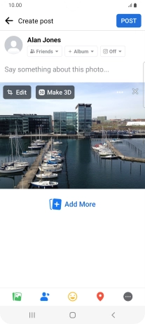 Press the text input field and key in the required text.