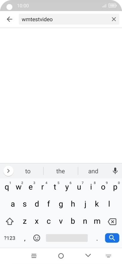 Key in the required search word and press the search icon.