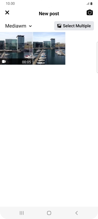 Press the required picture or video clip.