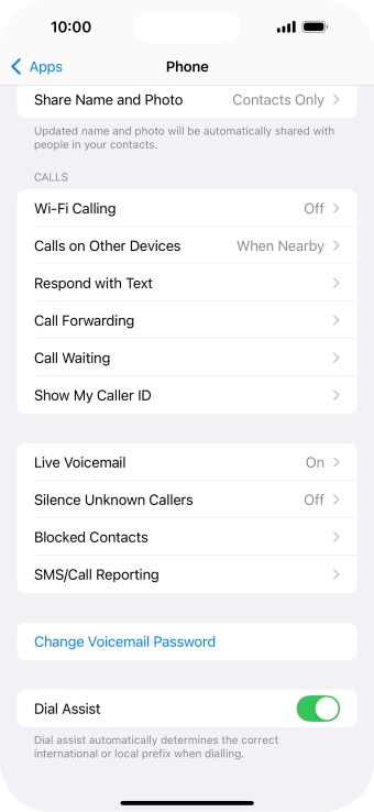 Press Silence Unknown Callers.
