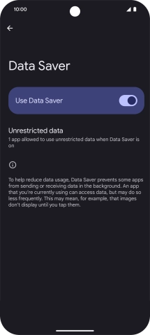 Press Unrestricted data.