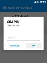 Key in your current PIN and select OK.
