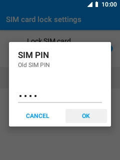 Key in your current PIN and select OK.