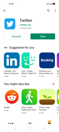 Press the Home key to return to the home screen.