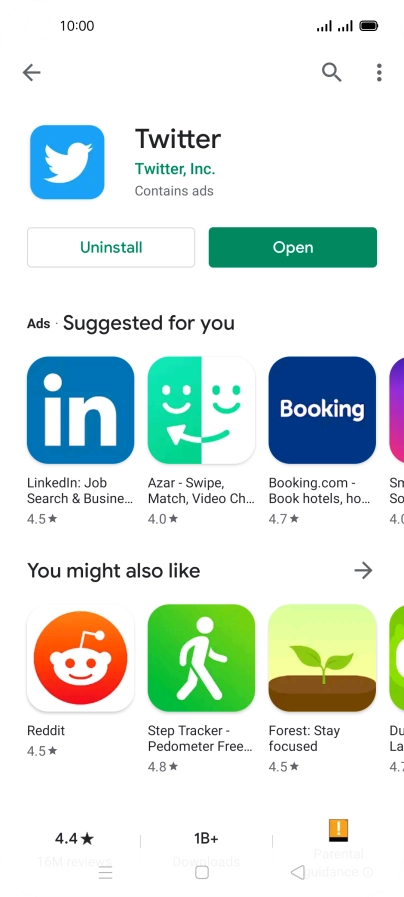 Press the Home key to return to the home screen.