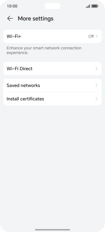 Press Wi-Fi+.