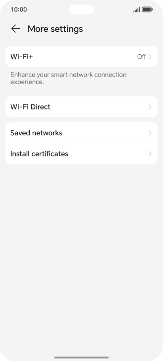 Press Wi-Fi+.