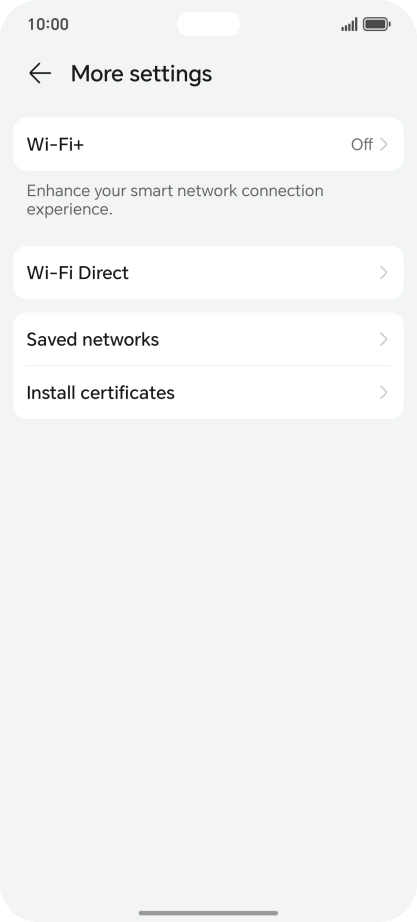 Press Wi-Fi+.