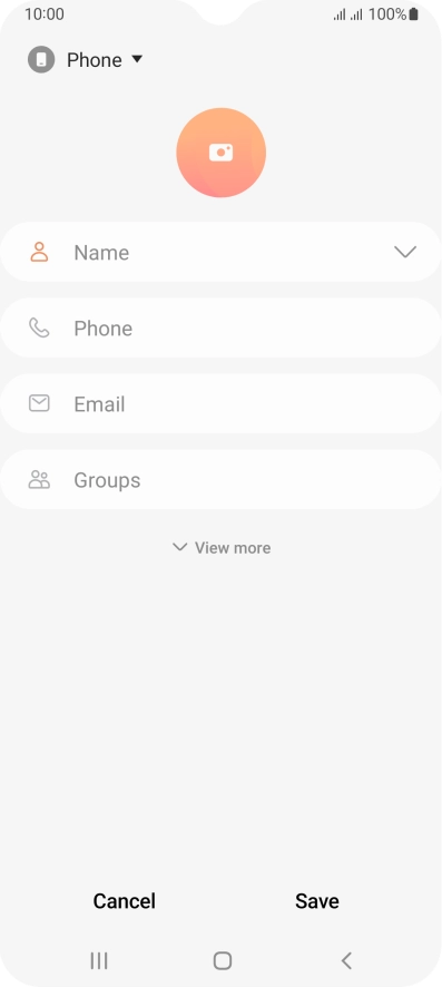 Press the address book drop down list.
