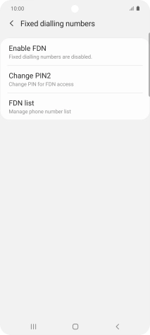Press FDN list.