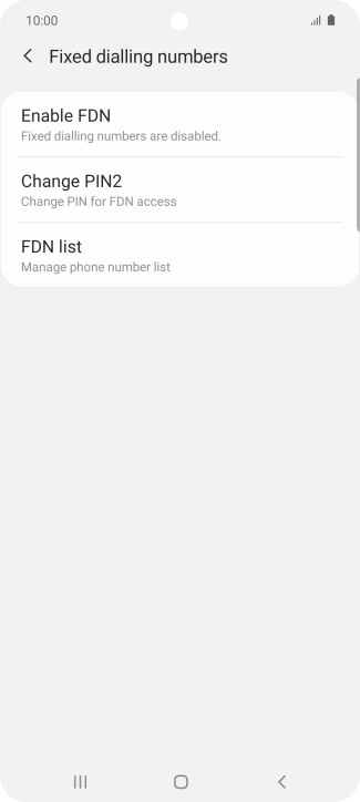 Press FDN list.