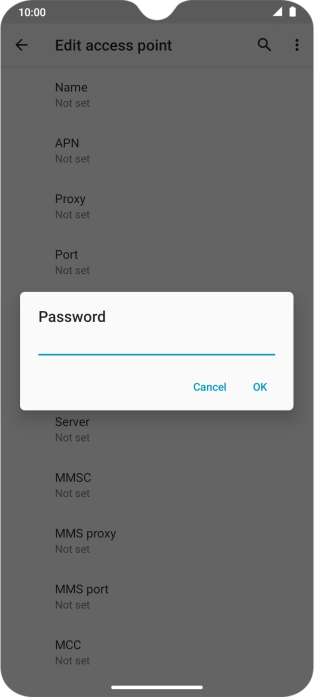 Key in wap and press OK.