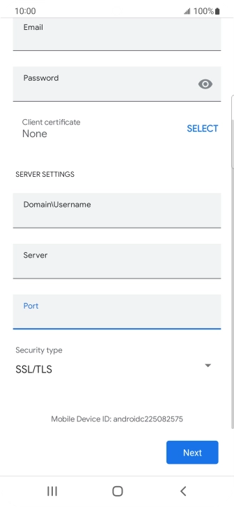 Press the drop down list below 