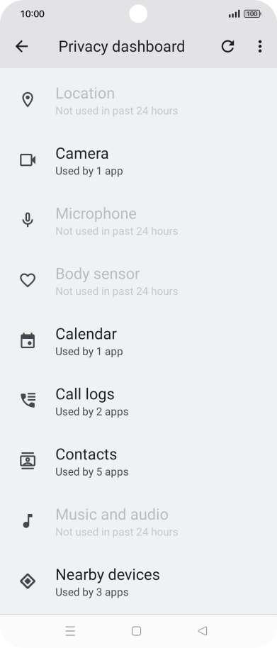 Press the required app.