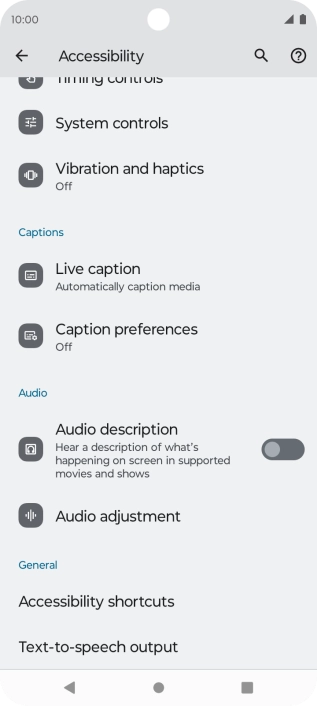 Press the required category below 