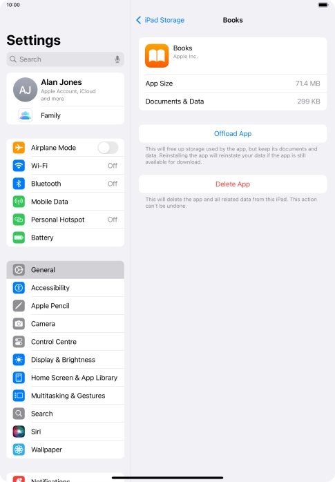 Press Offload App.