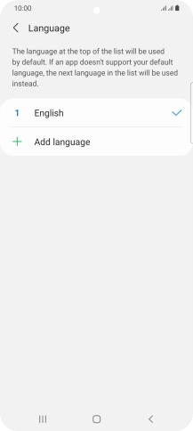 Press Add language.