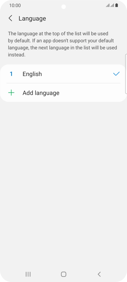 Press Add language.