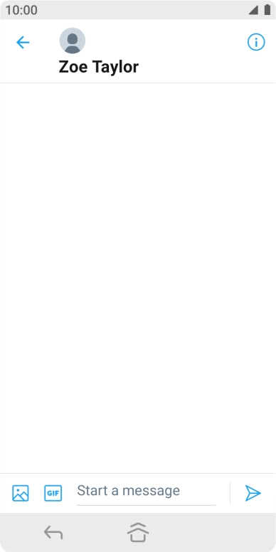 Press the text input field.