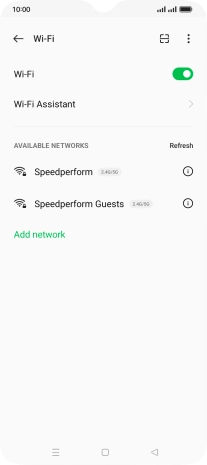 Press Wi-Fi Assistant.