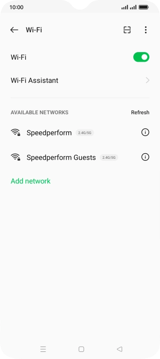 Press Wi-Fi Assistant.