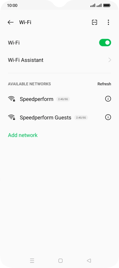 Press Wi-Fi Assistant.