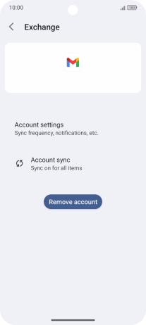 Press Account settings.