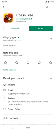 Press Uninstall.
