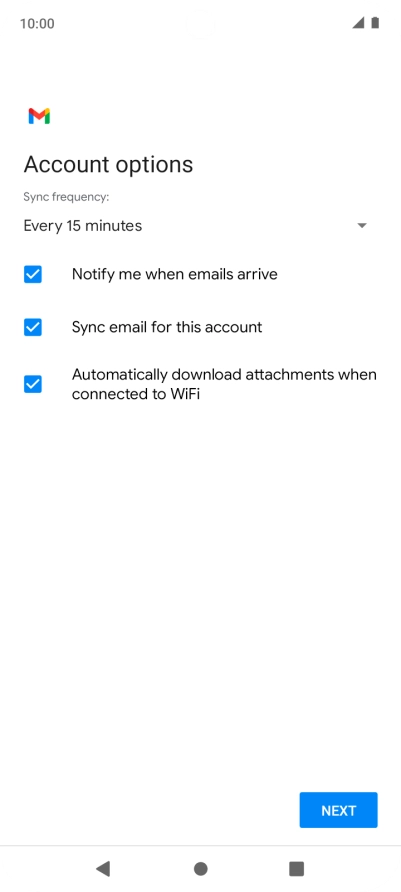 Press the drop down list below 