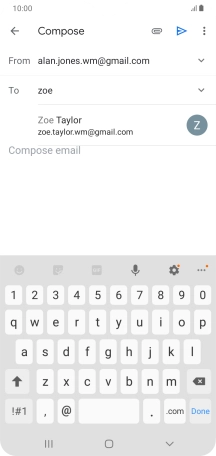 Press the required contact.