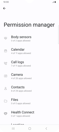 Press the required phone function.