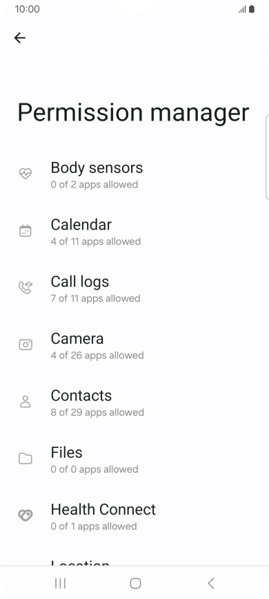 Press the required phone function.