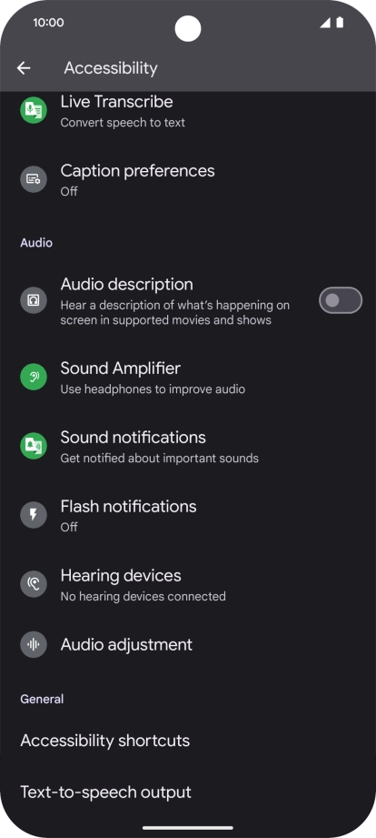 Press the required category below 