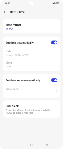 Press the Home key to return to the home screen.