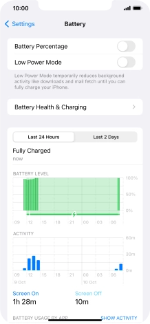 Press Battery Health & Charging.