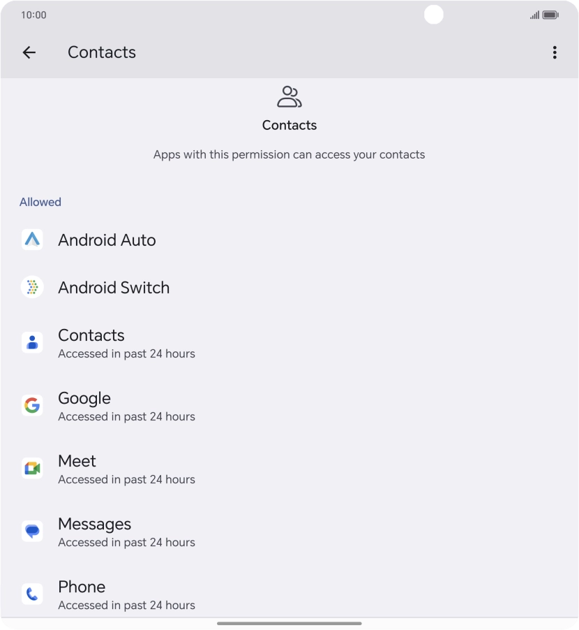 Press the required app.