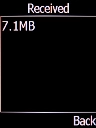 The incoming data usage is displayed.