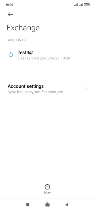 Press Account settings.