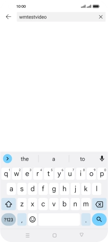 Key in the required search word and press the search icon.