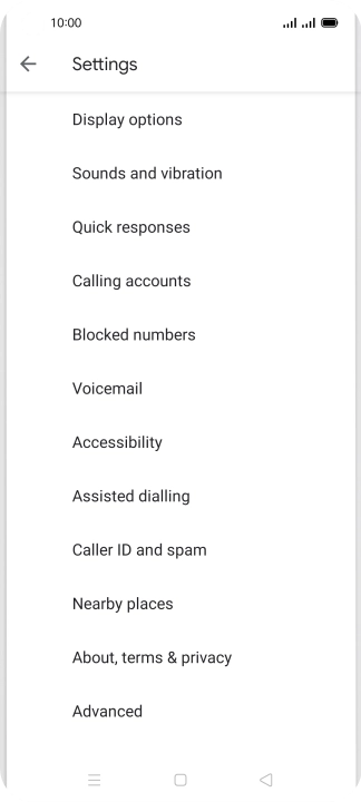 Press Calling accounts.