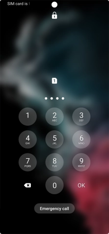 Key in a new four-digit PIN and press OK.
