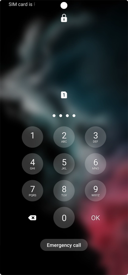 Key in a new four-digit PIN and press OK.